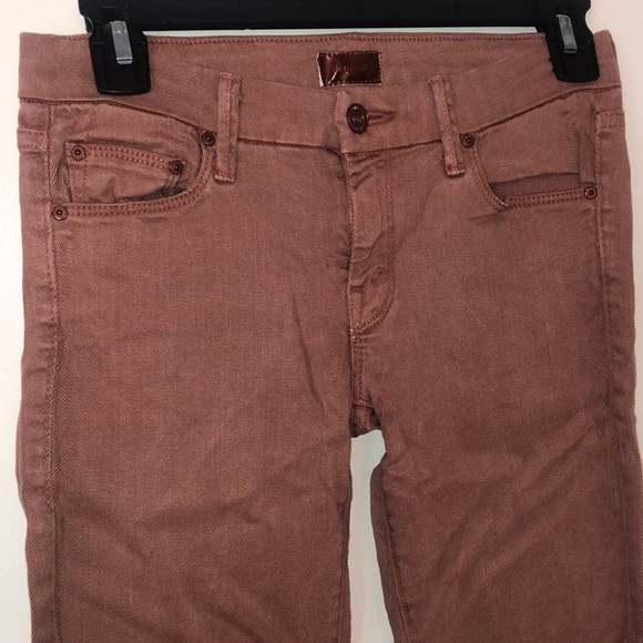 Vintage MOTHER Jeans, The Looker, Pop! - Redwood Tan/Brown/Rust - Size 25 - Picture 3 of 10